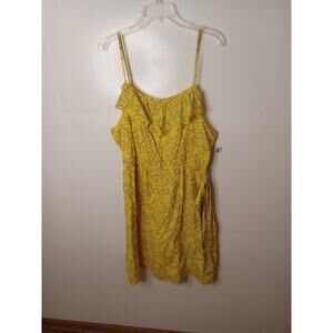 NWT Old Navy Women's Size XL Short Yellow Belted Sundress. Boho, Beach, Summer